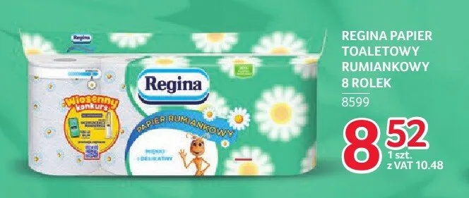 Papier toaletowy rumiankowy Regina 8-pak promocja w Selgros