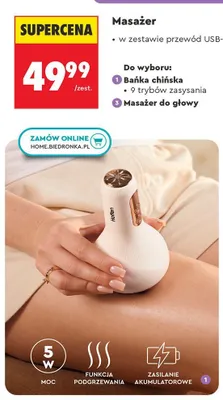 Masażer bańka chińska Hoffen promocja w Biedronka