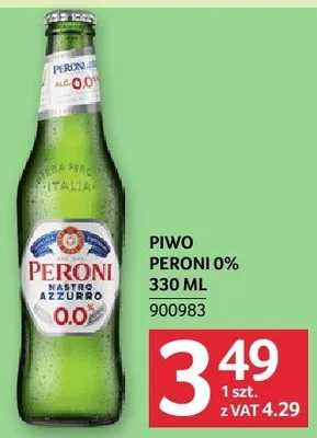 Piwo Peroni 0% 330ml promocja w Selgros