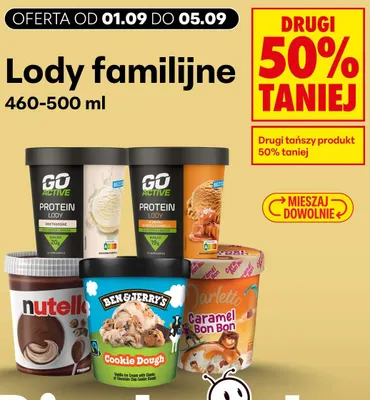 Lody proteinowe o smaku słonego karmelu Go Active promocja w Biedronka