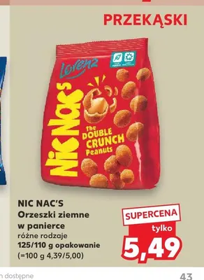 Orzeszki ziemne w panierce Nic Nac's promocja w Kaufland