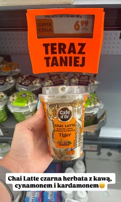 Chai Latte Cafe d'or Tiger promocja w Biedronka