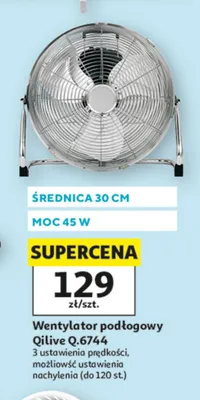 Wentylator podłogowy Qilive promocja w Auchan