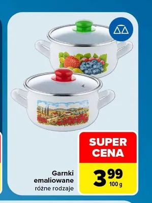 Garnki emaliowane promocja w Carrefour