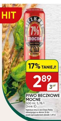 Piwo Beczkowe Mocne promocja w Chata Polska