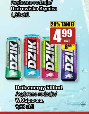 Napój energetyczny Dzik Energy Sour Apple promocja w API Market