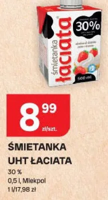 Śmietanka UHT łaciate promocja w Chorten