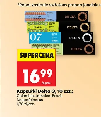Kapsułki Delta Q Colombia promocja w Biedronka