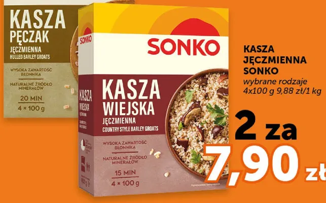 Kasza pęczak jęczmienna Sonko promocja w Groszek