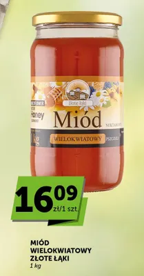 Miód wielokwiatowy Złote Łąki promocja w Groszek
