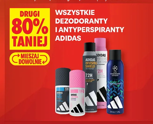 Dezodorant roll-on Adidas Control 72H promocja w Biedronka
