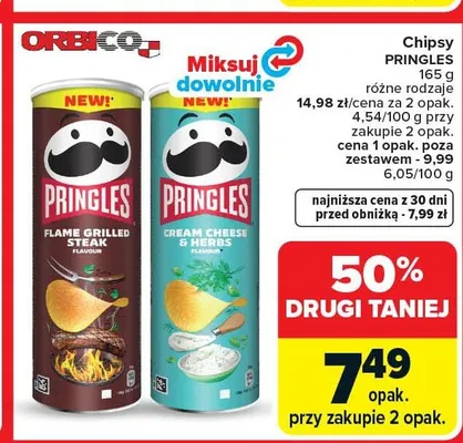 Chipsy PRINGLES promocja w Carrefour Market