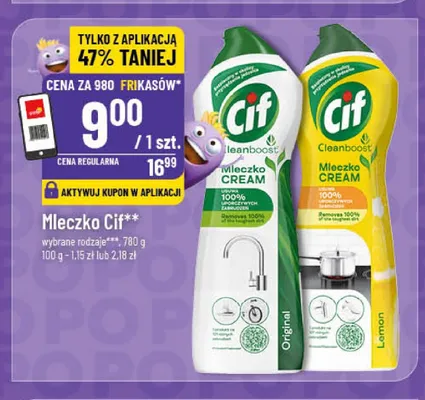 Mleczko do czyszczenia Cif Original promocja w POLOmarket