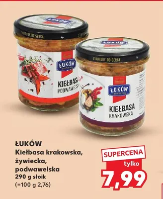 Kiełbasa żywiecka Łuków promocja w Kaufland