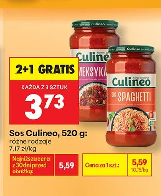 Sos spaghetti Culineo promocja w Biedronka