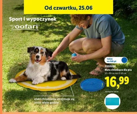 Mata chłodząca dla psa Zoofari promocja w Lidl