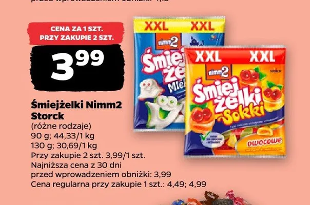 Żelki Śmiejżelki Nimm2 Storck promocja w Netto