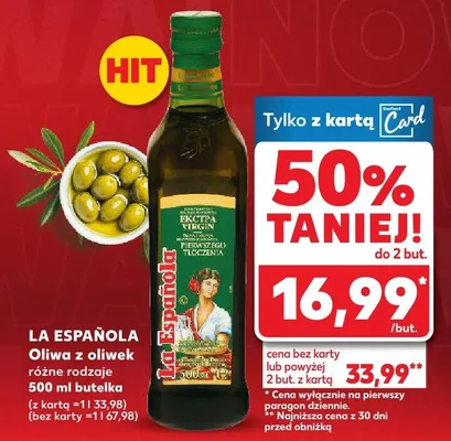 Oliwa z oliwekExtra Virgin promocja w Kaufland