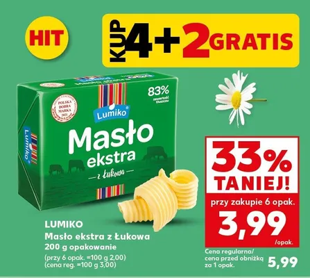 Masło ekstra z Łukowа promocja w Kaufland