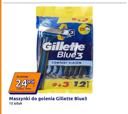 Maszynki do golenia Gillette Blue3 Comfort Slalom promocja w Action