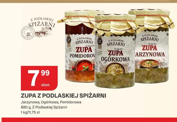 Zupa Z Podlaskiej Spiżarni Ogórkowa promocja w Chorten