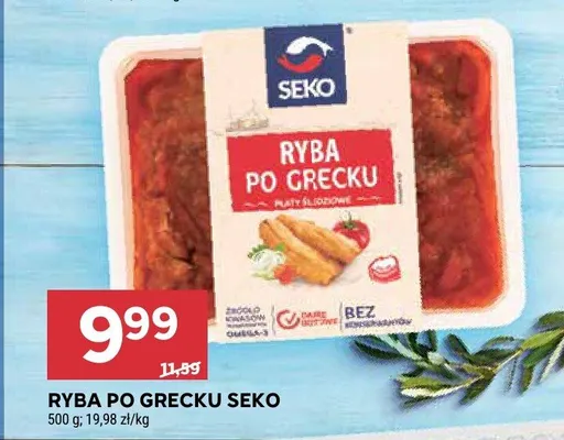 Ryba po grecku Seko promocja w Stokrotka