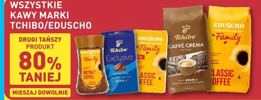 Kawy marki TCHIBO/EDUSCHO Aldi promocja w Aldi