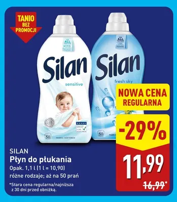 Płyn do płukania Sensitive Silan promocja w Aldi