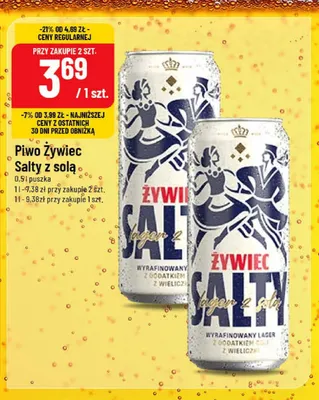 Piwo Żywiec Salty promocja w POLOmarket