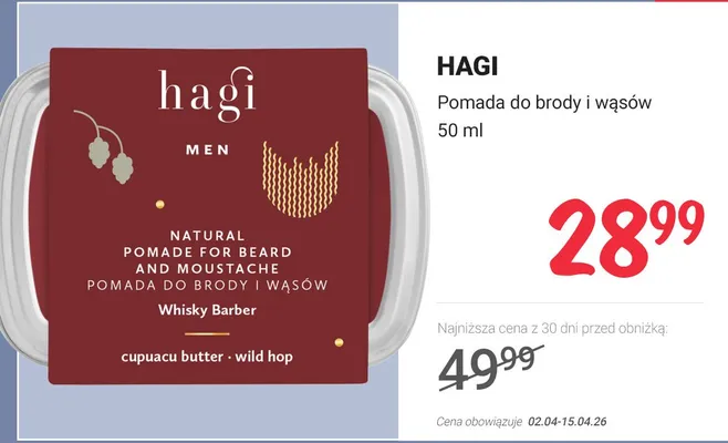 Pomada do brody i wąsów promocja w Rossmann