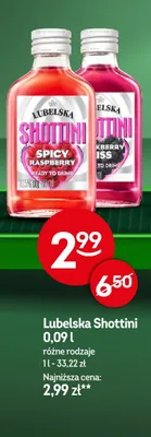 Likier Lubelska Shottini Spicy Raspberry promocja w Żabka