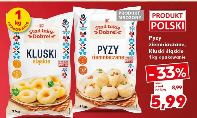 Pyzy ziemniaczane, Kluski śląskie promocja w Kaufland