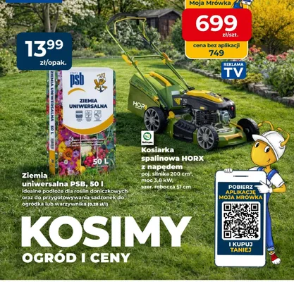 Kosiarka spalinowa HORX z napędem promocja w PSB Mrówka