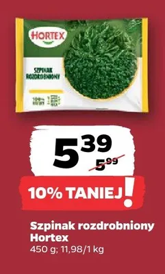 Szpinak rozdrobniony promocja w Netto