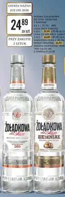 Wódka Żołądkowa de Luxe promocja w Dino