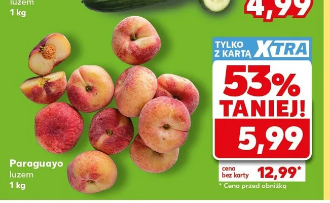 Brzoskwinie paraguayo luzem promocja w Kaufland