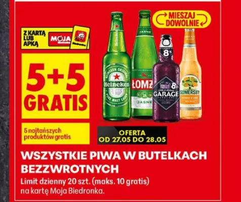 Piwo Somersby promocja w Biedronka