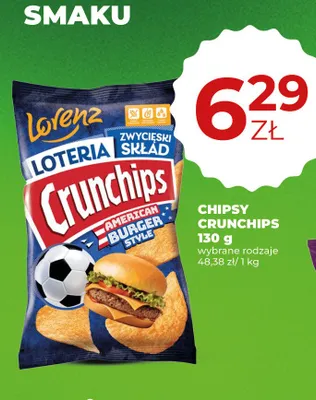 Chipsy Crunchips American Burger Style promocja w Duży Ben
