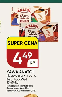 Kawa zbożowa Anatol klasyczna promocja w Chata Polska