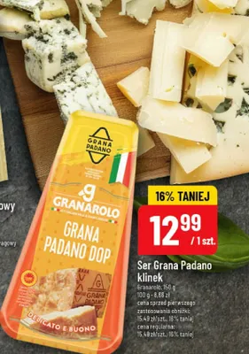 Ser Grana Padano klinek promocja w POLOmarket