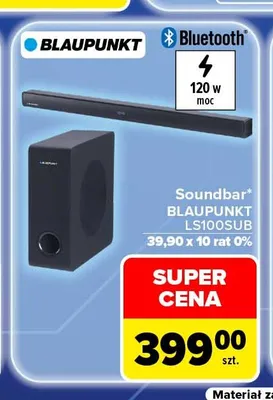 Soundbar Blaupunkt LS100SUB promocja w Carrefour