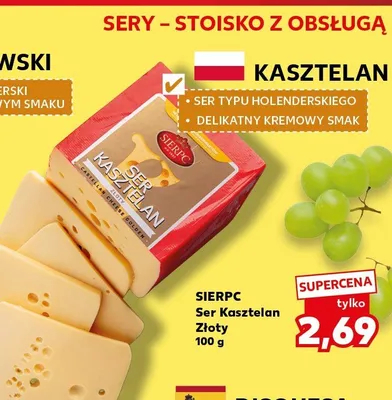Ser Kasztelan Złoty Sierpc promocja w Kaufland