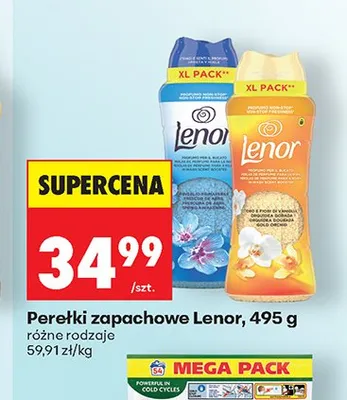 Perełki zapachowe Lenor promocja w Biedronka