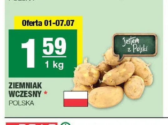 Ziemniak wczesny promocja w SPAR