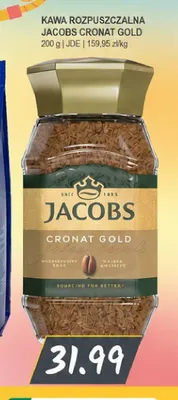 Kawa rozpuszczalna Jacobs Cronat Gold promocja w Słoneczko