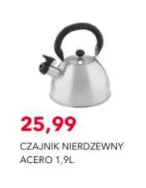 Czajnik nierdzewny Acero 1,9 l promocja w Nela