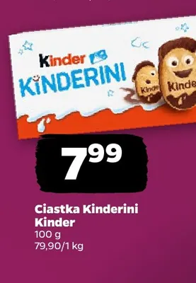 Ciastka Kinderini Kinder promocja w Netto