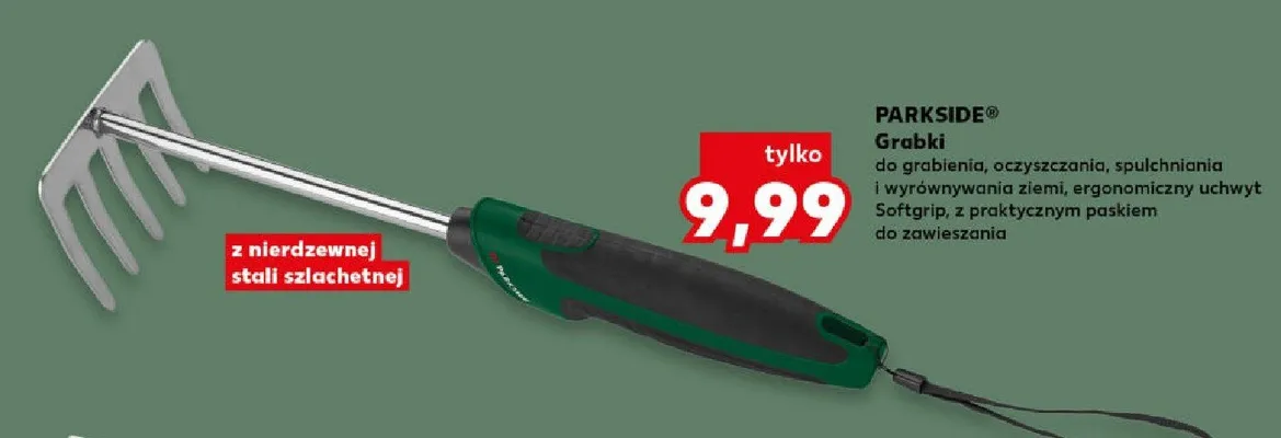 Grabki do grabienia, oczyszczania, spulchniania i wyrównywania ziemi promocja w Kaufland