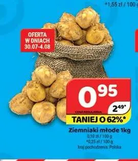 Ziemniaki młode promocja w Delfin