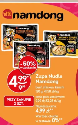 Zupa Nudle Namdong kimchi promocja w Żabka